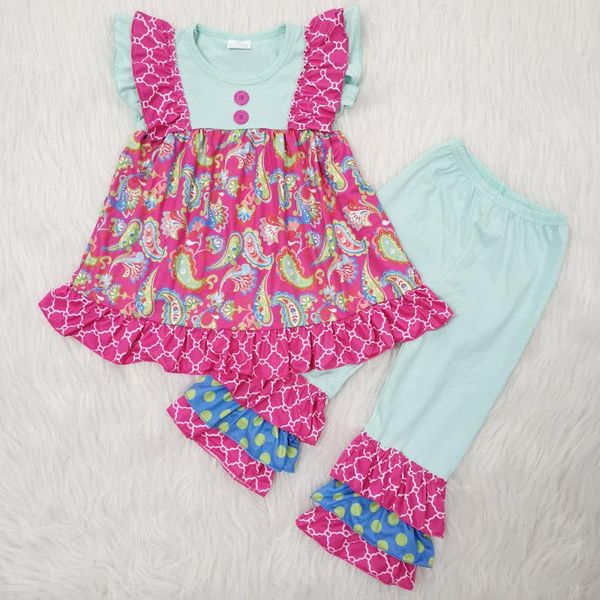 

toddler girl clothes new style cute girl ruffle sleeveless spring set, White