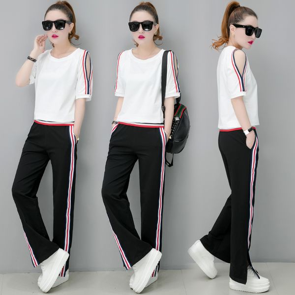 

yiciya white tracksuits for women outfits 2 piece set off shoulder and pants suits summer 2019 plus size co-ord ssportswear