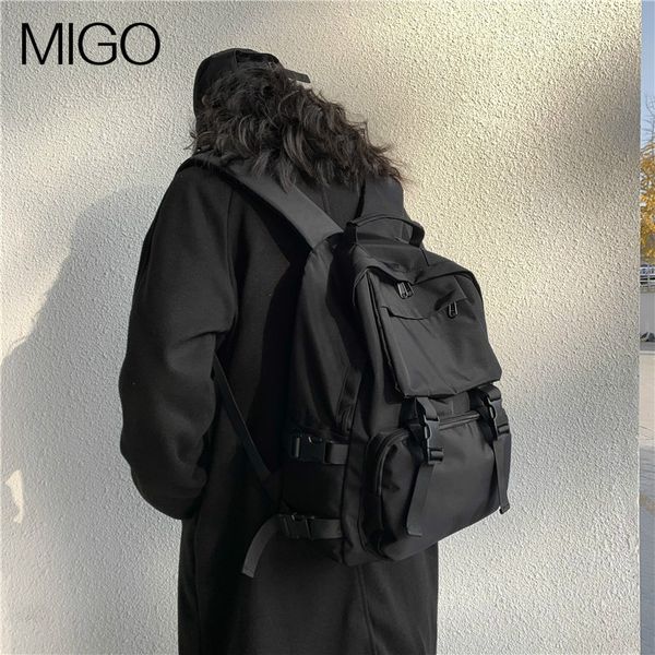 

school bag women's high school harajuku-style college student backpack men's ins large-volume workwear backpack