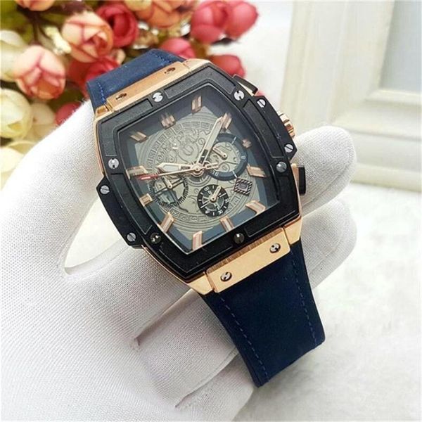

New fa hion men 039 port watche quartz full function chronograph watch clock all dial work luxury quartz men 039 watche hipping