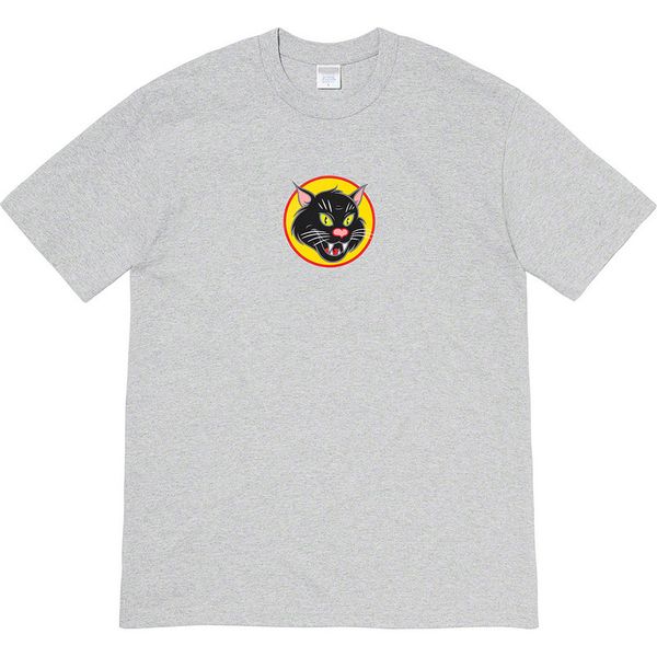 

designer men women t shirts black cat fashion tee 2020 summer designer letter print t-shirt street style tees 3 colors s m  xl, White;black