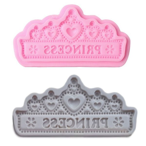 

princess crown shape silicone cake molds fondant cake decorating candy chocolate jelly diy bakware