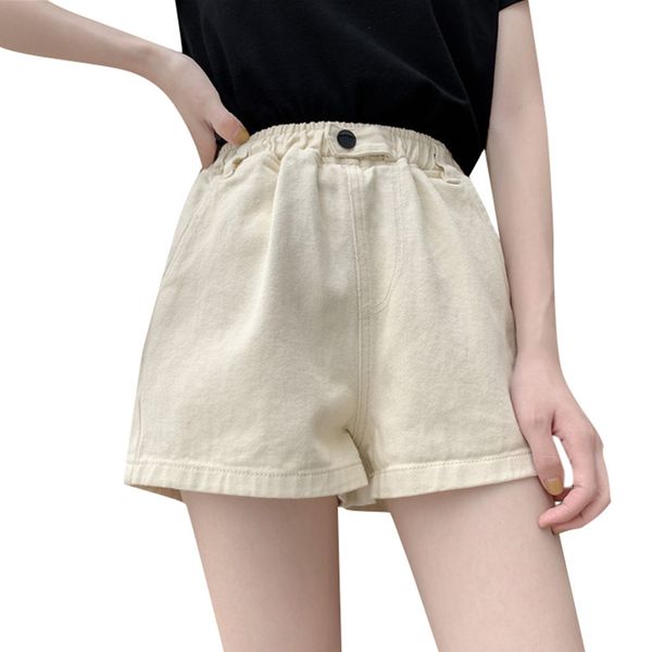 

chamsgend shorts women summer denim shorts jeans stylish high waist hole lady mini loose solid spodenki damskie 2019 l0514, White;black