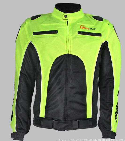 

05 ridingtribe motorcycle riding suit knight racing suit summer breathable male anti-fall motorcycle clothes, Black