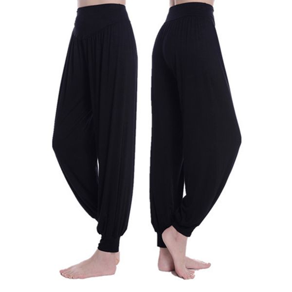 

women elastic baggy hippie yoga casual boho baggy harem pants, White;red