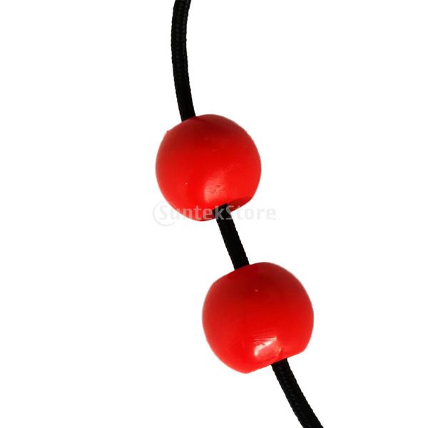 

2 pieces durable red plastic balls for marine boat kayak canoe dinghy tail rudder control system kit accessories