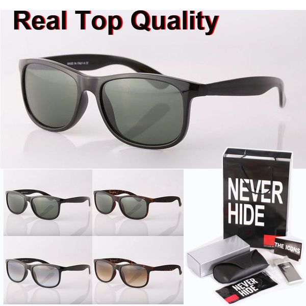 

brand design mirror glass lens sunglasses men women metal hinge vintage retro eyewear with original box, packages, accessories, everything, White;black