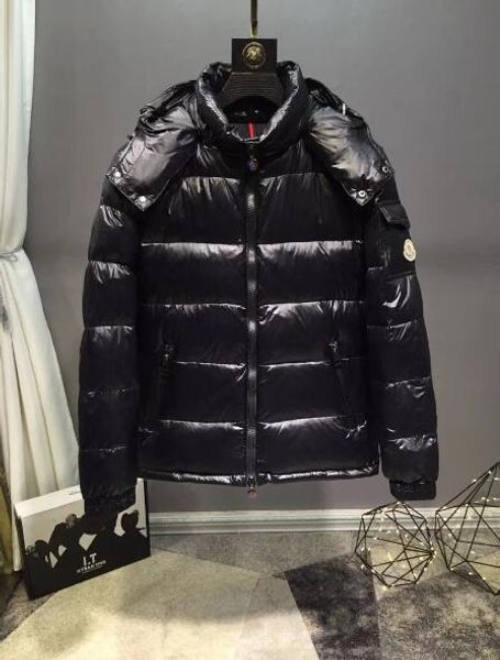 

2019 монголии мужского monc черный вернись пуховик zip теплых толстой высокого качества hoodie вскользь сыпучие мужские пальто куртки высоко, Black