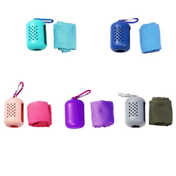 

geweyeeli microfibre towel portable running towel outdoor camping sports plain dyed quick-drying hand face soft