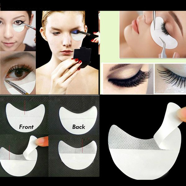

100pcs/lot paper patches eyelash under eye pads lash eyelash extension eye tips sticker wraps make up beauty tools