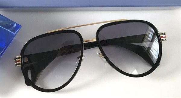 

2019 new fashion designer sunglasses 0447 pilots frame with popular style elling protection eyewear uv 400 lens, White;black