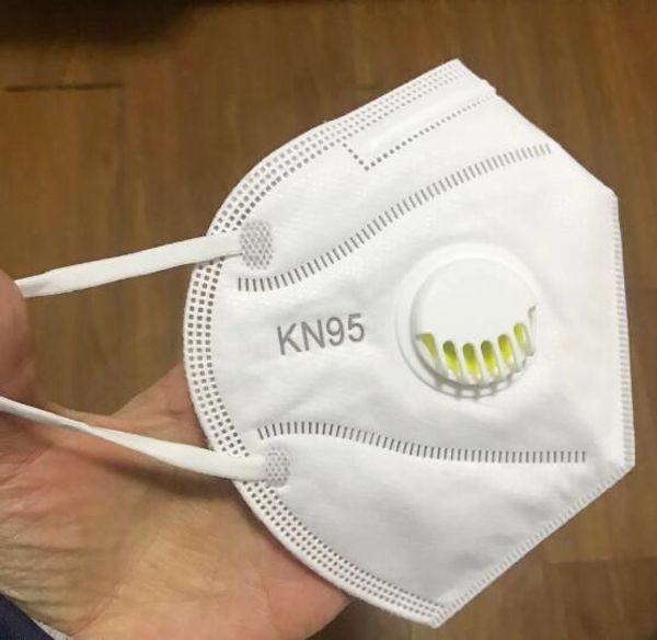 

KN95 Маска клапан маска для лица Антипылевые защитные маски дыхательный клапан водонепроницаемые защитные маски ffp2 PM2. 5 складная защитная маска GGA3306-8