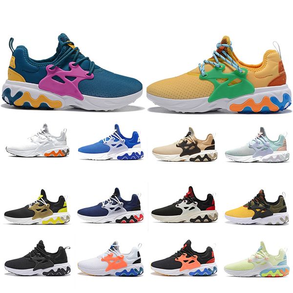 

react presto men women running shoes triple black rabid panda breezy thursday brutal honey mens trainer breathable womens sports sneakers