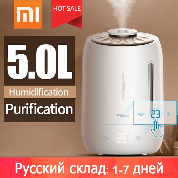 

xiaomi deerma household air humidifier air purifying mist maker timing with intelligent touch screen adjustable fog quantity