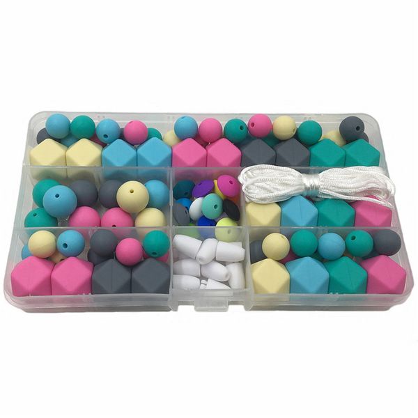 

baby accessories pram toy diy nursing necklace hand made pacifier clip teething jewelry silicone beads teether