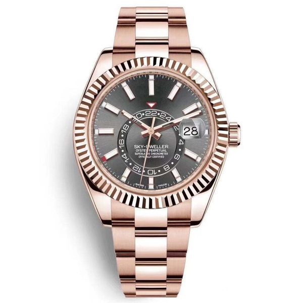 

2020master create fashion 42mm diameter automatic mechanical men's watch , fashion fashion waterproof men's watch, Slivery;brown