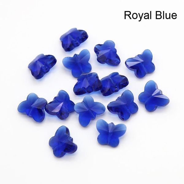 

10pcs/lot 11x14mm colorful butterfly crystal beads animal crystal loose spacer diy beads glass jewelry wholesale