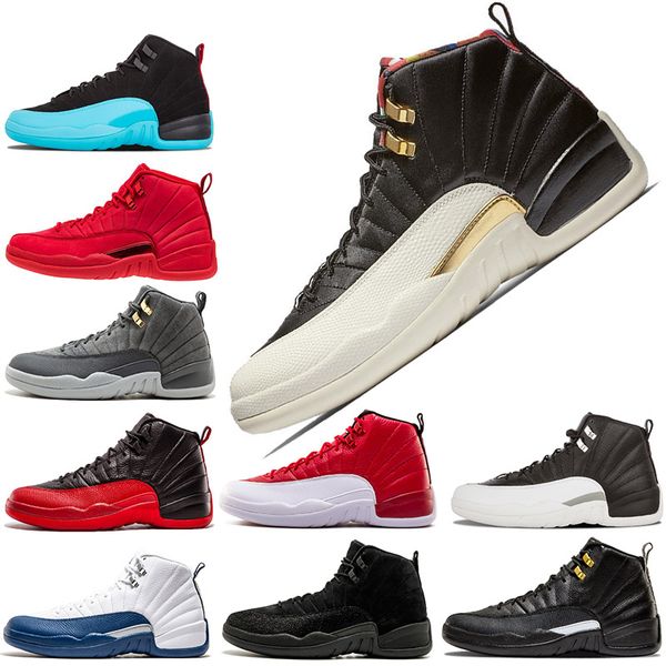 

new arrivals gym red basketball shoes 12 xii women men black red athletic 12s french blue the master shoes sports shoes ing, White;red