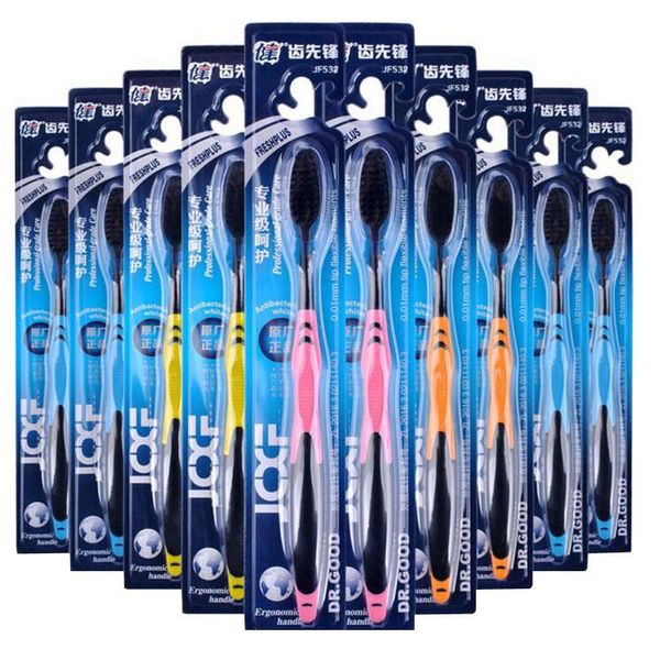 

bamboo charcoal toothbrush] new style supermarket supply of goods bamboo charcoal soft bristle toothbrush wholesale tooth