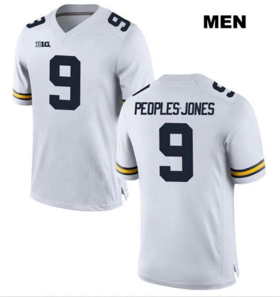 

custom men youth women michigan wolverines donovan peoples-jones #9 football jersey size s-5xl or custom any name or number jersey, Black