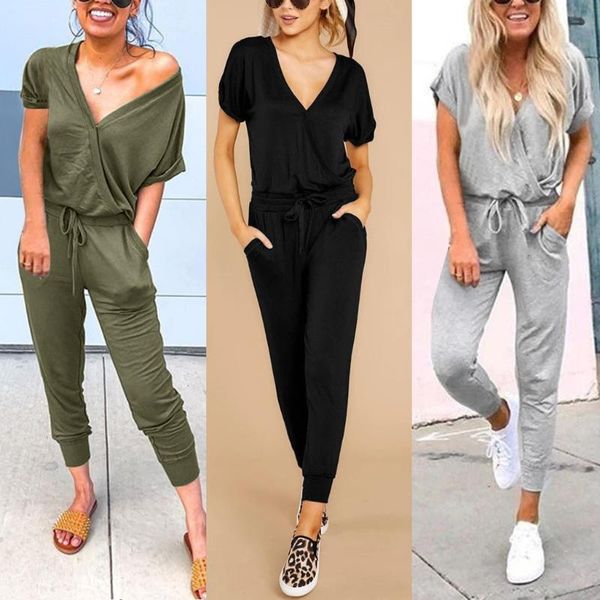 

2020 women rompers jumpsuit women's solid color slim sleeveless lace one-piece home jumpsuit ropa mujer summer bodysuit, Black;white