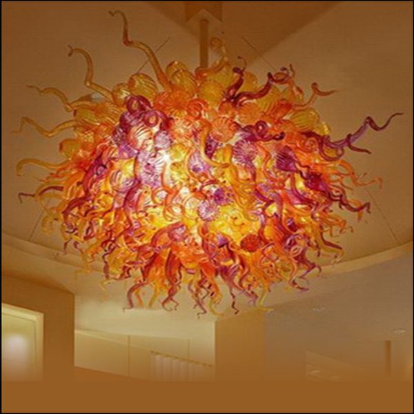 Superior Quality Italian Staircase Long Chandeliers Hand Blown Murano Glass Ceiling Lights Italian Designer Multi Colored Chandelier Lights Hanging