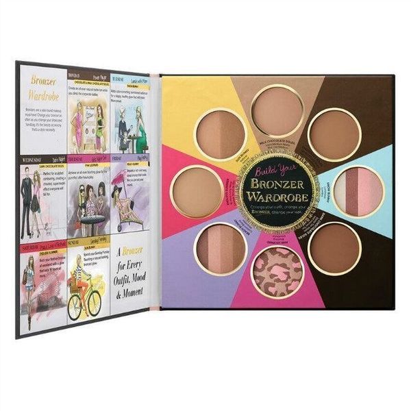 

new faced makeup 8 colors the little black book of bronzers blush cheek face powder palette highlighters contour palette