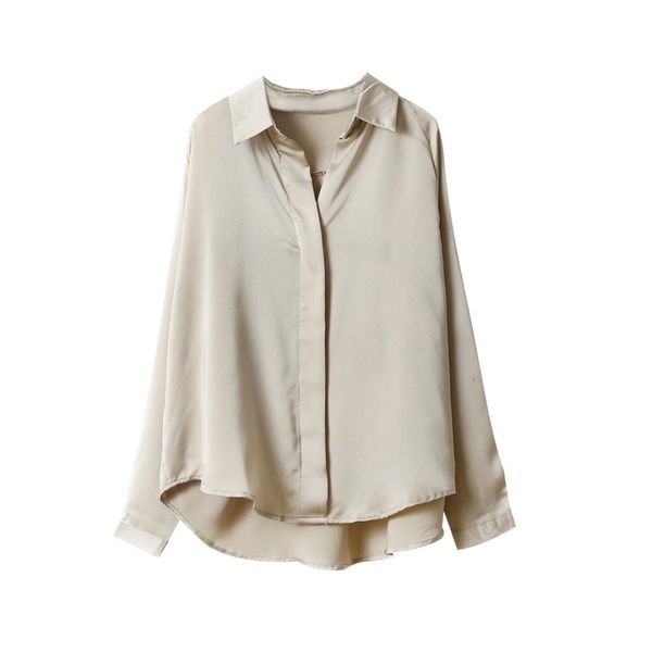 

f6827 2019 new autumn winter women fashion casual ladies work shirts korean fashion clothing harajuku, White