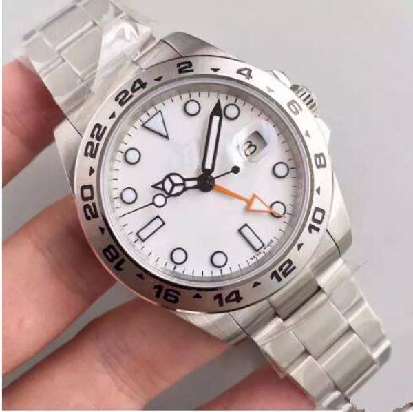 

Часы белый циферблат Explorer II Ref.Формат 216570GMT нержавеющей стали 316L высокое качество