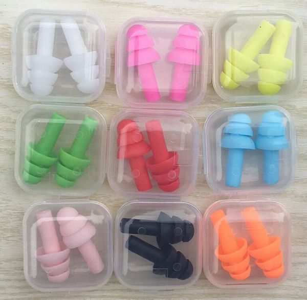 

50pairs silicone earplugs swimmers soft and flexible ear plugs for travelling & sleeping reduce noise ear plug ship