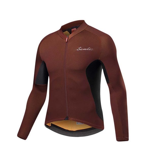 

santic 2020 spring autumn men windproof two-tone fabric long sleeve cycling ciclismo breathable road bike jacket m8c01099, Black;white