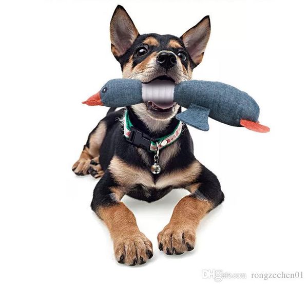 

2019 pet toy cute dog molar geese sound toy teddy puppy golden retriever puppies large dog molar bite-resistant toy