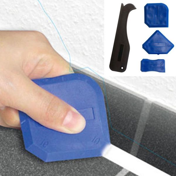 

4pcs joint sealant silicone grout caulk tool set remover scraper applicator