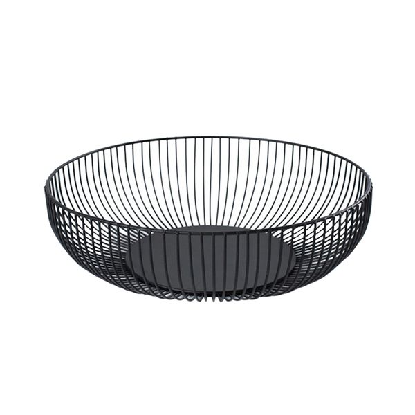 

nordic creative minimalist fruit basket living room creative fruit drain basket home iron bowl storage basket(l