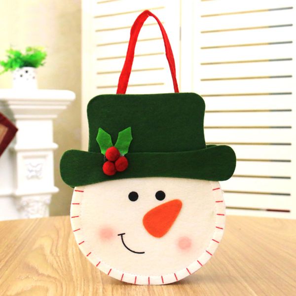 

christmas candy bags cartoon snowman/santa claus/deer pattern gift handbag xmas decor