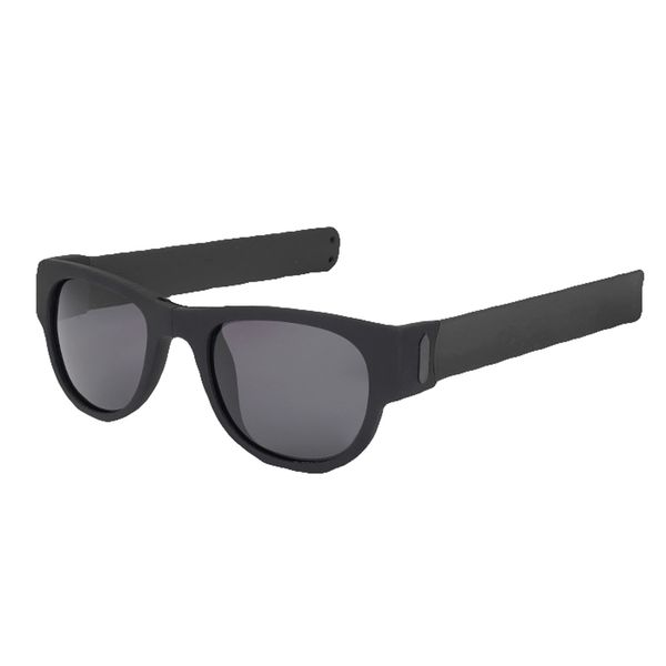 

slap wristband wrist folding sunglasses trendy foldable lens