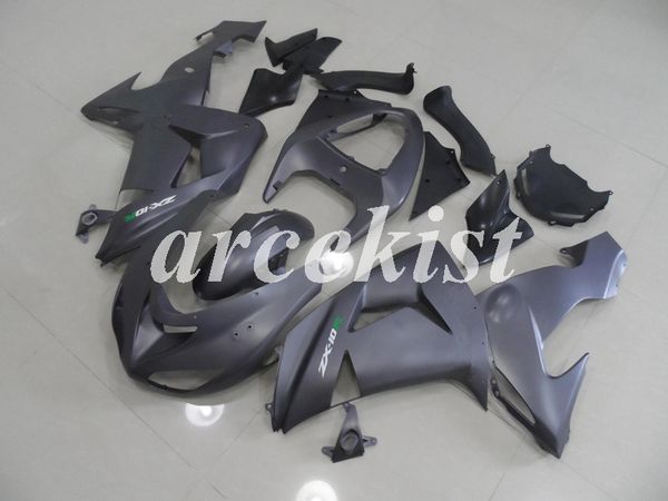 

new abs motorcycle full fairings kits fit for kawasaki ninja zx-10r 2006 2007 06 07 body set matte gray