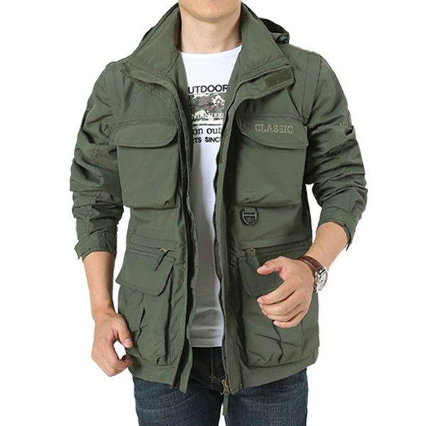 

casual men's jackets coat winter warm detachable sleeve hooded loose outdoor sport mountaineering coat jaqueta masculino z1008, Black;brown