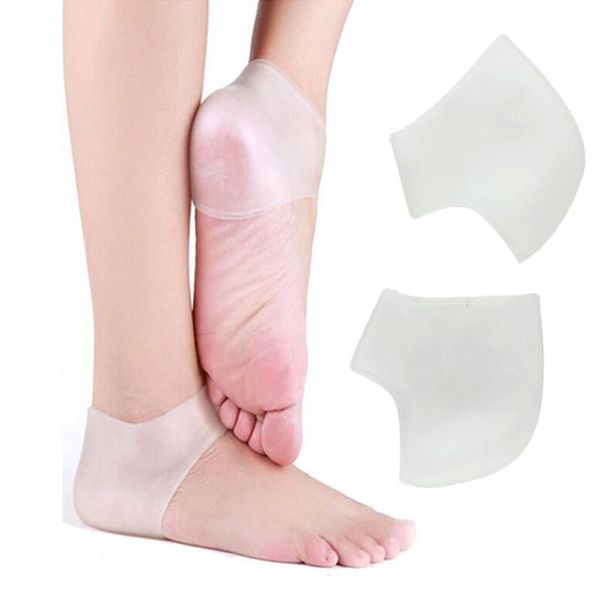

silicone moisturizing gel heel socks cracked foot feet skin care protector tool for men and women dhl factory direct