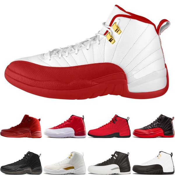 

designer 12 12s fiba basketball shoes game royal gym red flu game gamma blue taxi the master fashion men sports sneakers size 7-13