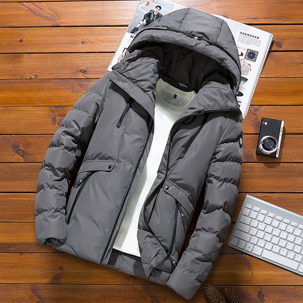 

new waterproof thick warm winter clothes men, Tan;black