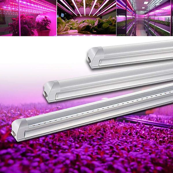 T8 LED integrato Grow Light UV 365-375nm 365nm 3ft 14W AC100-305V Tubo luci 72LEDs PF0.95 FCC Lampadina Germe di disinfezione ultravioletta