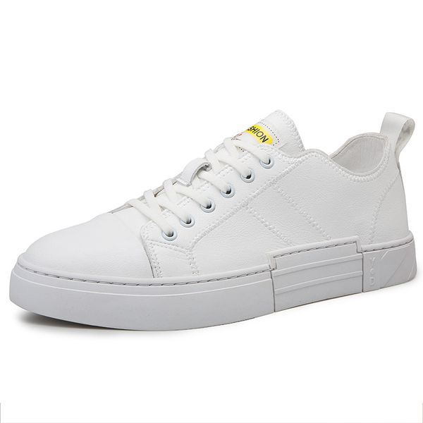 

men canvas mens shoe sales casual autumn winter slip-on leather shoes fashion british style trend shoes %507, Black