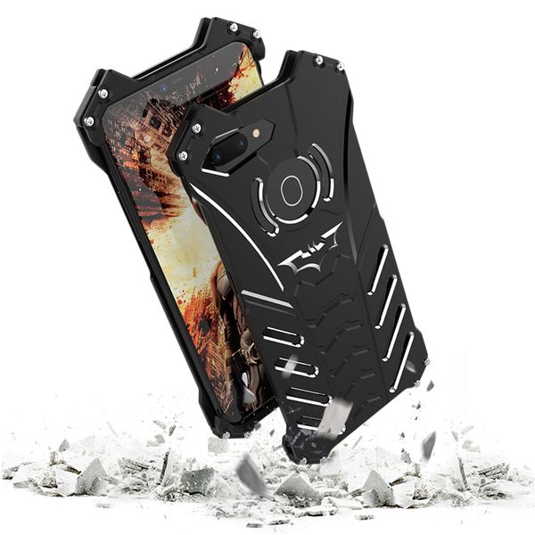 

r-just batman series роскошные алюминиевые металлические чехлы для мобильного телефона oppo r15 крышка металлическая задняя крышка