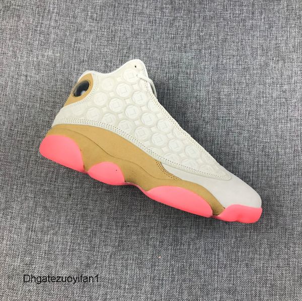 

wholesale with box new cny white beige pink 13s xiii men basketball shoes sports sneakers fashion trainers size 7-13