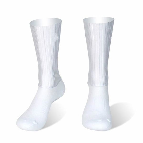 

anti slip seamless silicone summer aero socks whiteline cycling socks men bicycle sport running bike calcetines ciclismo, Black