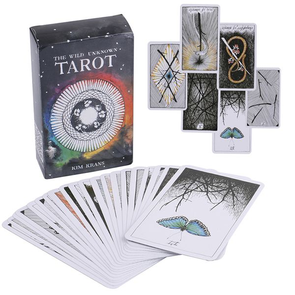 

78pcs/set wild unknown tarot cards mysterious animal totem tarot cards guidance board game tarot deck board game cards ss343