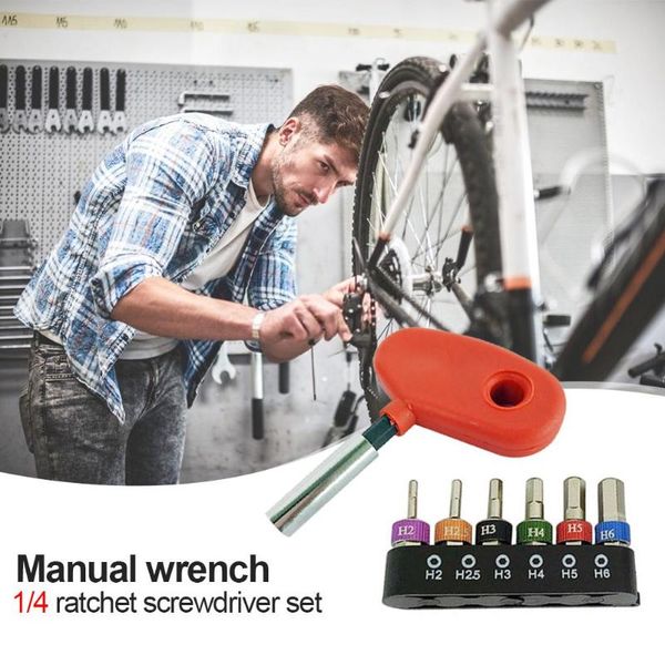 

19pcs/set 1/4 multi-function wrench ratchet spanner bicycle repairing hand tools widely used in other maintenance work