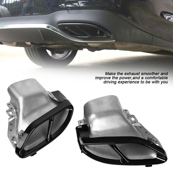

car exhaust muffler tailpipe rear pipe for a/b/c/e class w205 w212 w213 exhaust tube muffler car accessories