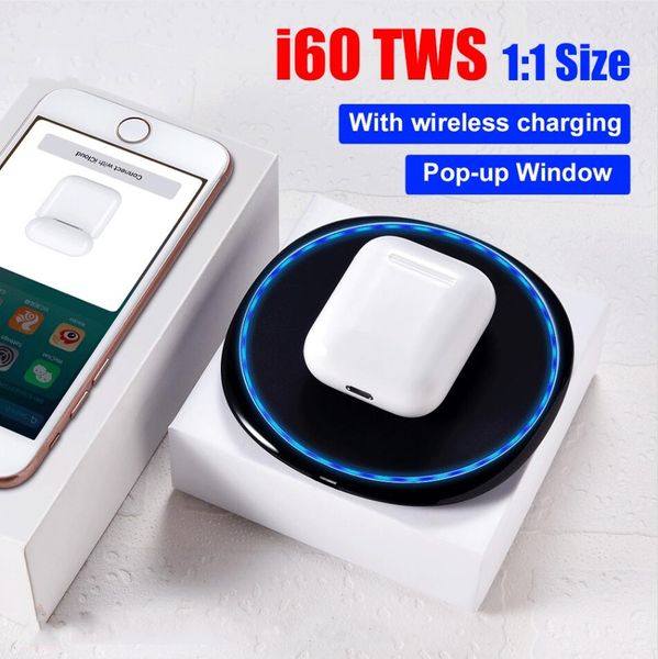 

Наушники i60 TWS выскакивают 1to1 беспроводные наушники Bluetooth 5.0 Не чип W1 ПК i20 i40 i50 i30 i70